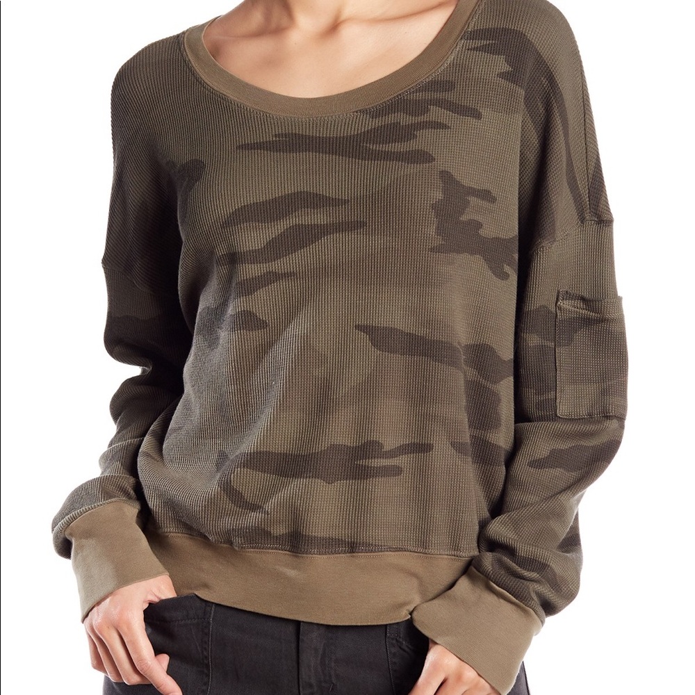 Splendid Academy Camo Sweatshirt
